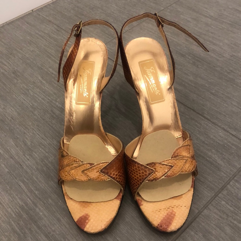 Vintage Sake Skin Sandals - Fiammante